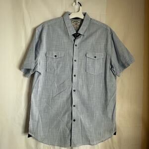 Thread & Cloth 100% Cotton Men's Button Down Casual Blue Shirt Size XL
